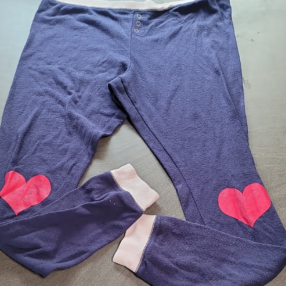 Cozy Heart-Embellished Pajama Pants